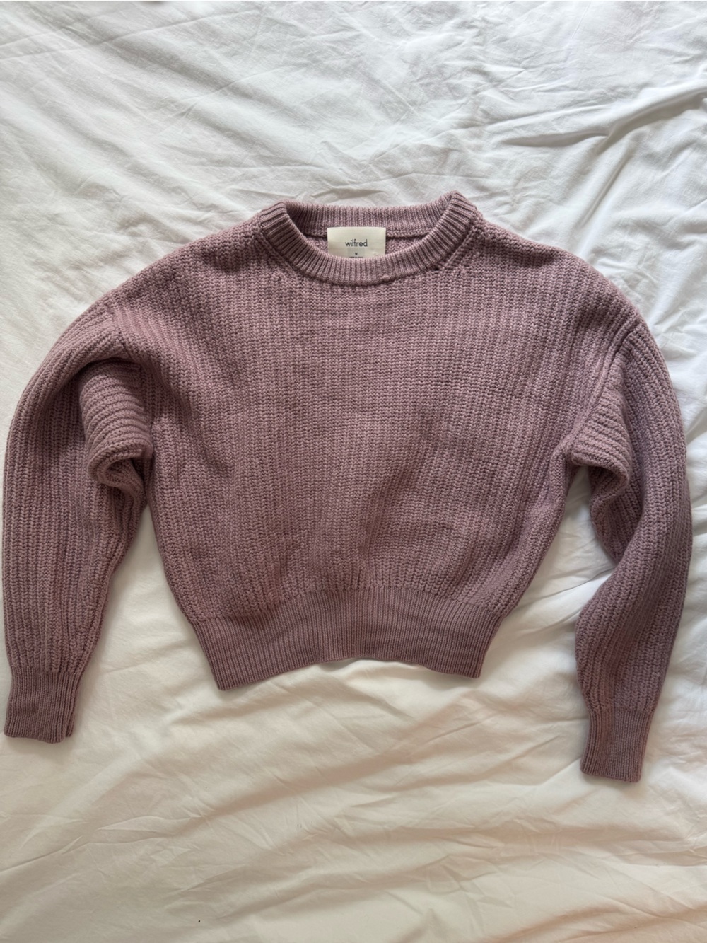 Aritzia Wilfred Essential Chenille Sweater